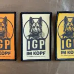 IGP im Kopf Patch – Gold, Sand & Orange
