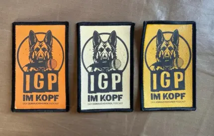 IGP im Kopf Patch – Gold, Sand & Orange