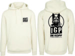 IGP im Kopf Hoodie mit Kapuze für Hundesport und Gebrauchshundesport