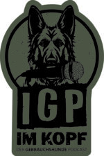 IGP im Kopf Sticker für Hundesport und Gebrauchshundesport