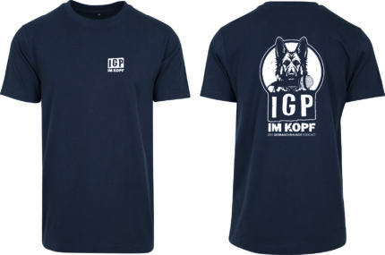 IGP im Kopf T-Shirt für Gebrauchshundesport und Hundetraining